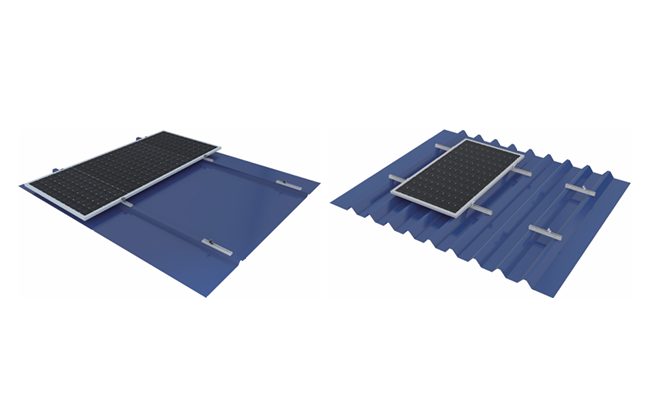 Mini-Rail Kit Metal Roof PV Mounting System